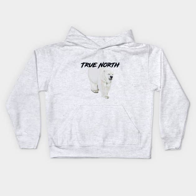 Angry Polar Bear in the True North Kids Hoodie by Brushes with Nature